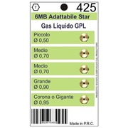 Wo425 !Жиклеры комплект (5шт.) STAR 6MB-GPL, (0.5, 0.7-2шт., 0.9, 0.95)