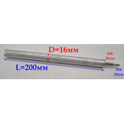 AM461 Магниевый анод D16 L200 M4x10/M6x10 зам. AM406, AM401, AM607, 100428, 65104164, 570241, WTH322UN, 100420, 100419 {}
