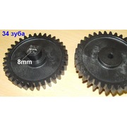 SRT071 Шестерня мясорубки Ротор, черная, D=72mm, H=25, пр.зубья 34 (квадрат 8mm) {33}