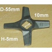 MGR107BO Нож для мясорубок Zelmer №8, двухсторонний, зам.UN755472, A632543, A863109, MGR105BO*, MM0127w   {40}